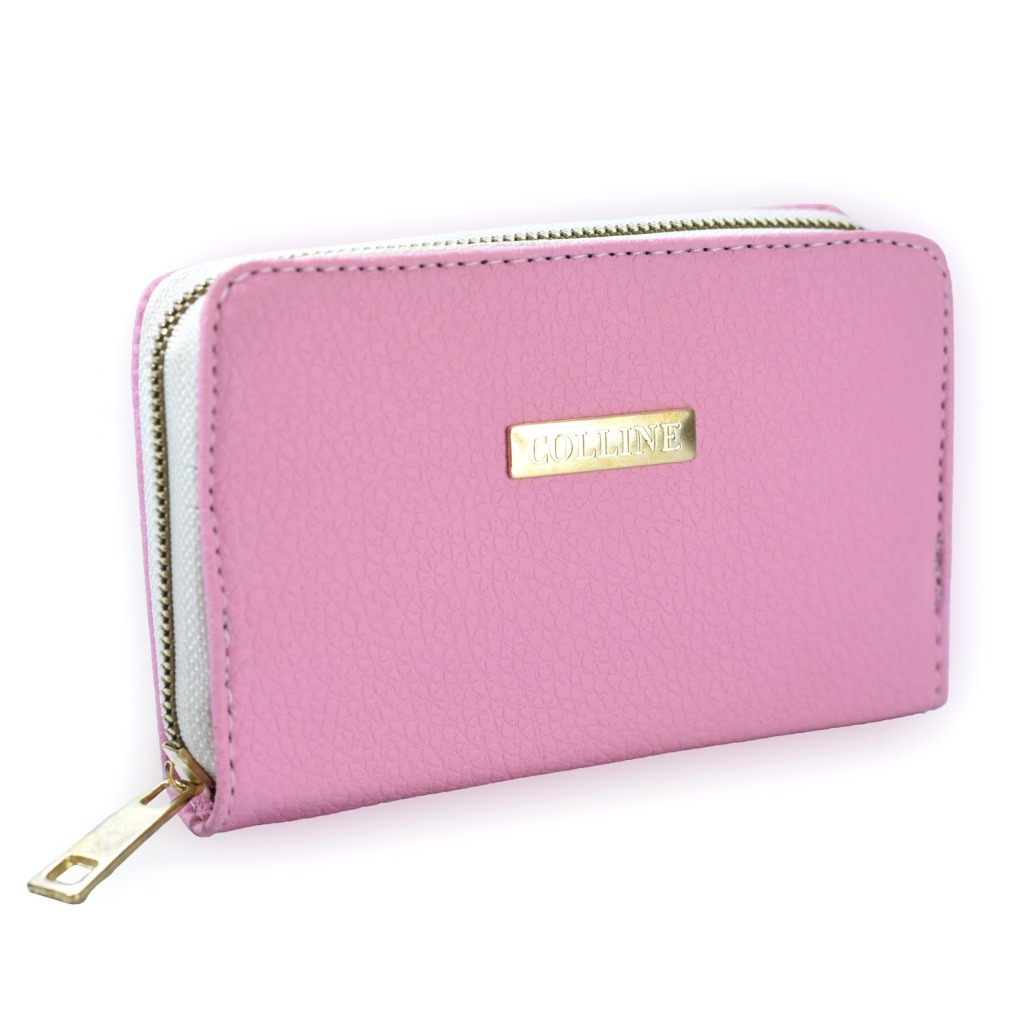 Carteira Feminina De Mão Fechada Em Zíper Com Porta Cartões Documentos Cédulas e Moedas