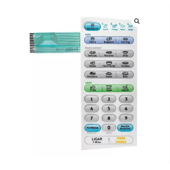 MEMBRANA TECLADO MICRO-ONDAS ELECTROLUX ME28S