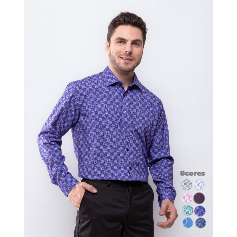 Camisa Xadrez Masculina Social Moda Elasticidade