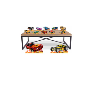 Kit Display Hot Weels 1.0 8 De Mesa 2 De Chão Para Festa em Oferta na Shopee