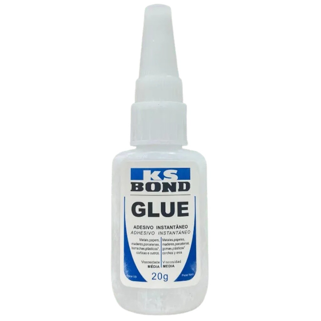 Cola Instantânea KS BOND GLUE  20g Acrigel Postiça