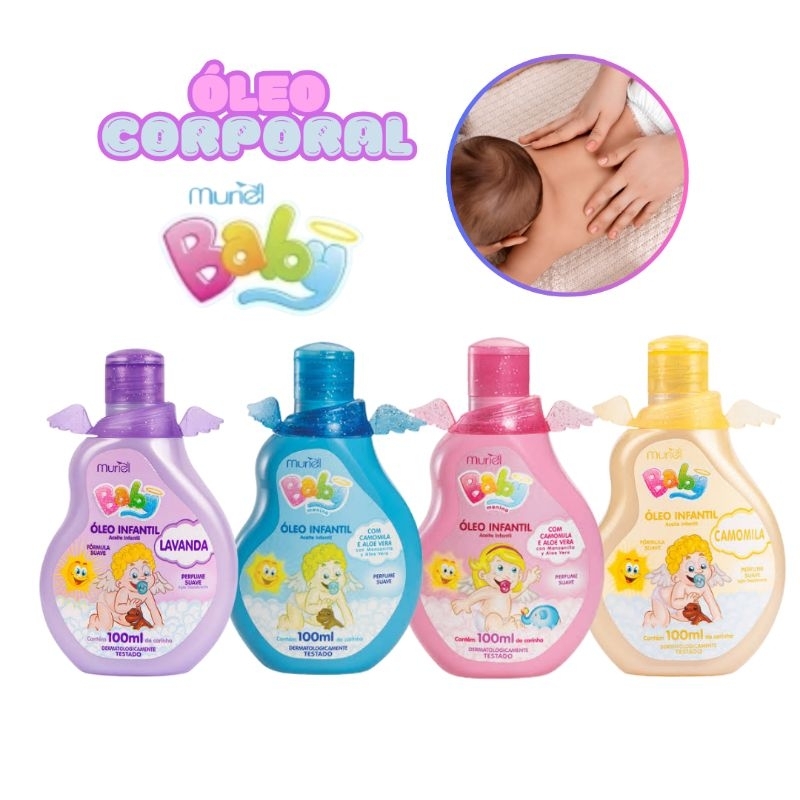 Óleo para Bebê Infantil Muriel Baby 100ml