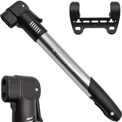 Bomba De Ar Yamada Cor Prateado Bike Bicicleta MTB Mountain Bike Bico Fino Grosso Presta Schrader