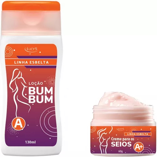Kit Creme Para Aumentar Seios + Loção Para Aumentar Bumbum em Oferta na Shopee