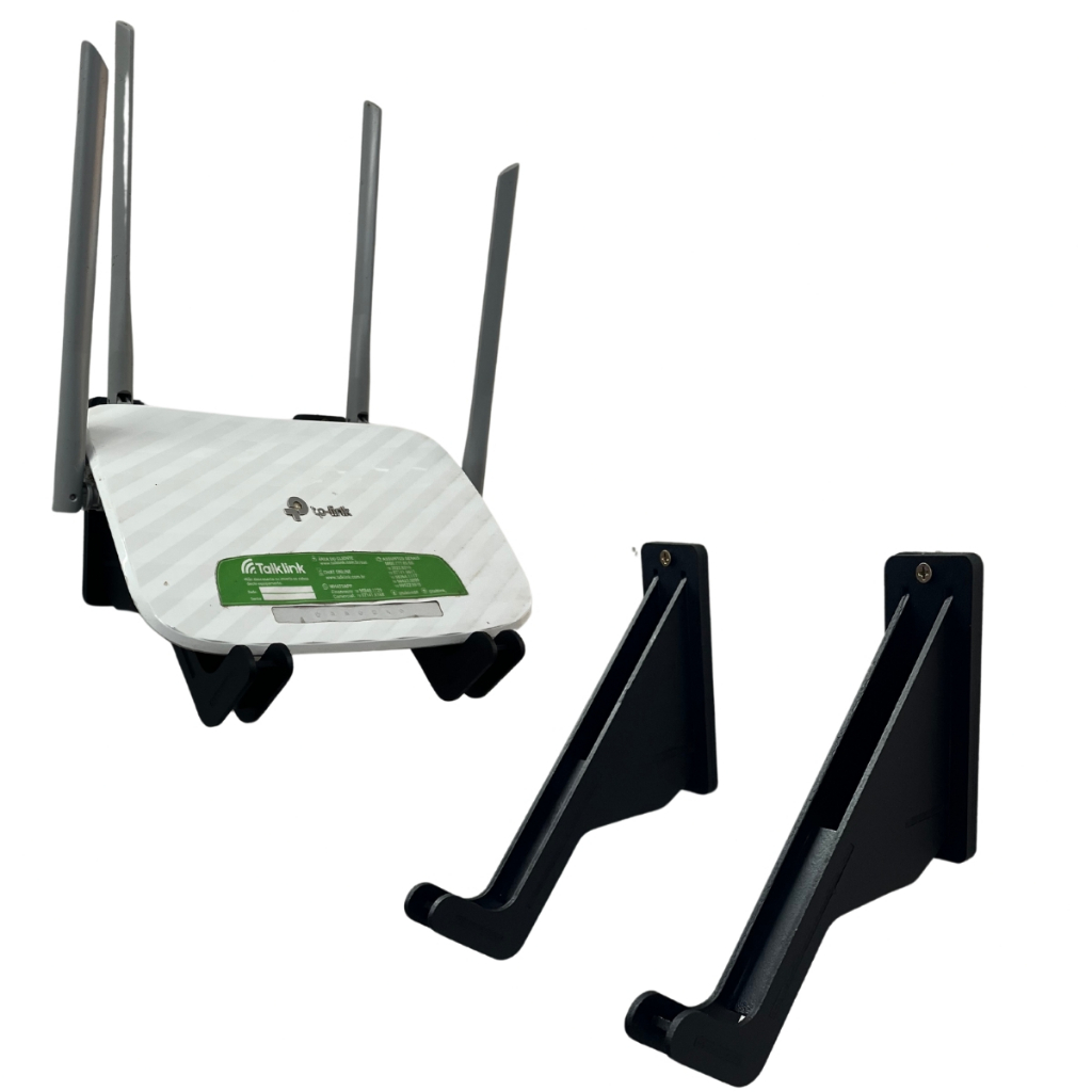 Suporte Para Tv Box De Parede Universal + 4 Parafusos MDF