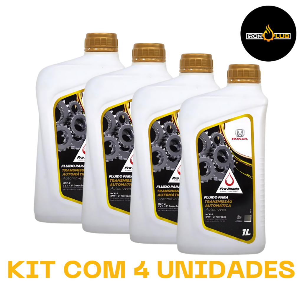 KIT 4 LITROS ÓLEO ORIGINAL HONDA HFC-2 CVT 2ª GERAÇÃO ÓLEO DE CÂMBIO AUTOMÁTICO