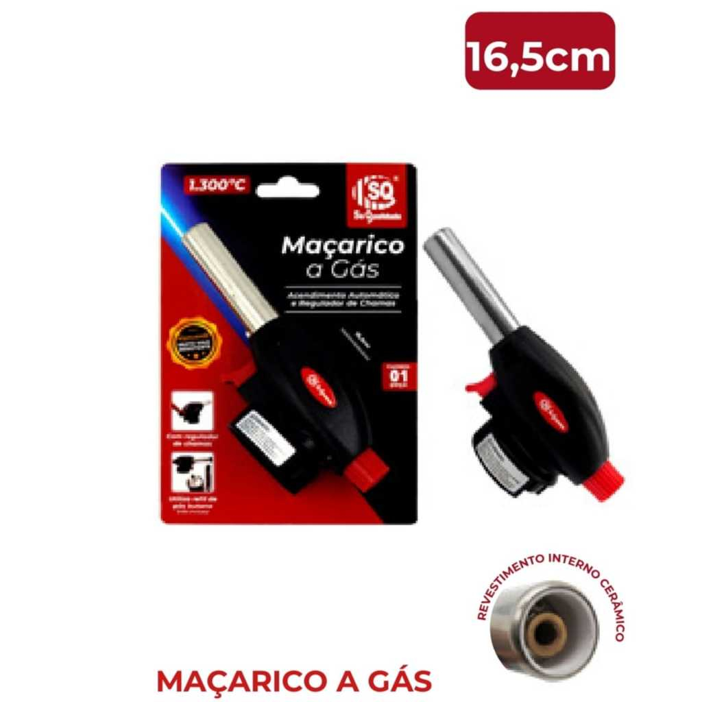 MAÇARICO A GÁS COM REGULADOR DE CHAMAS