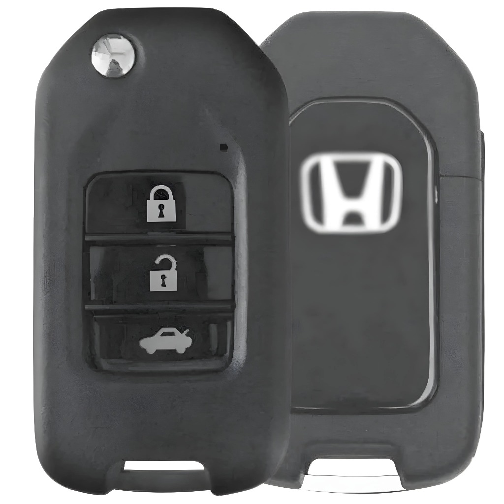 Carcaça Chave Canivete New Civic City Fit CR-V HR-V WR-V 2015 2016 2017 2018 2019 2020 2021 2022 3 Botões