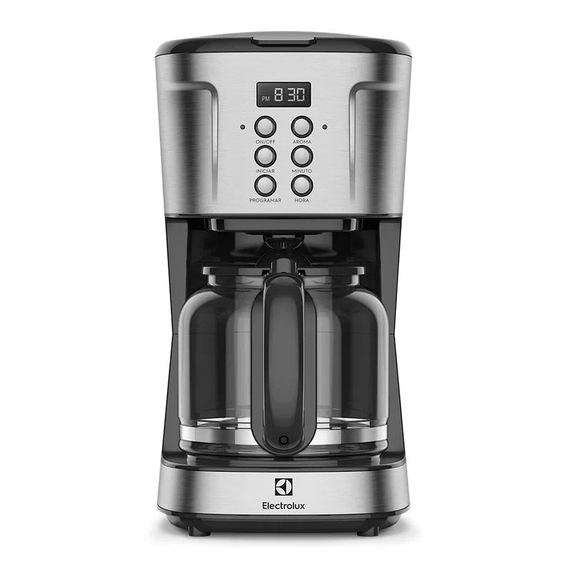 Cafeteira Elétrica Electrolux Digital 38 Xícaras Experience Programável com Timer Inox (EC...