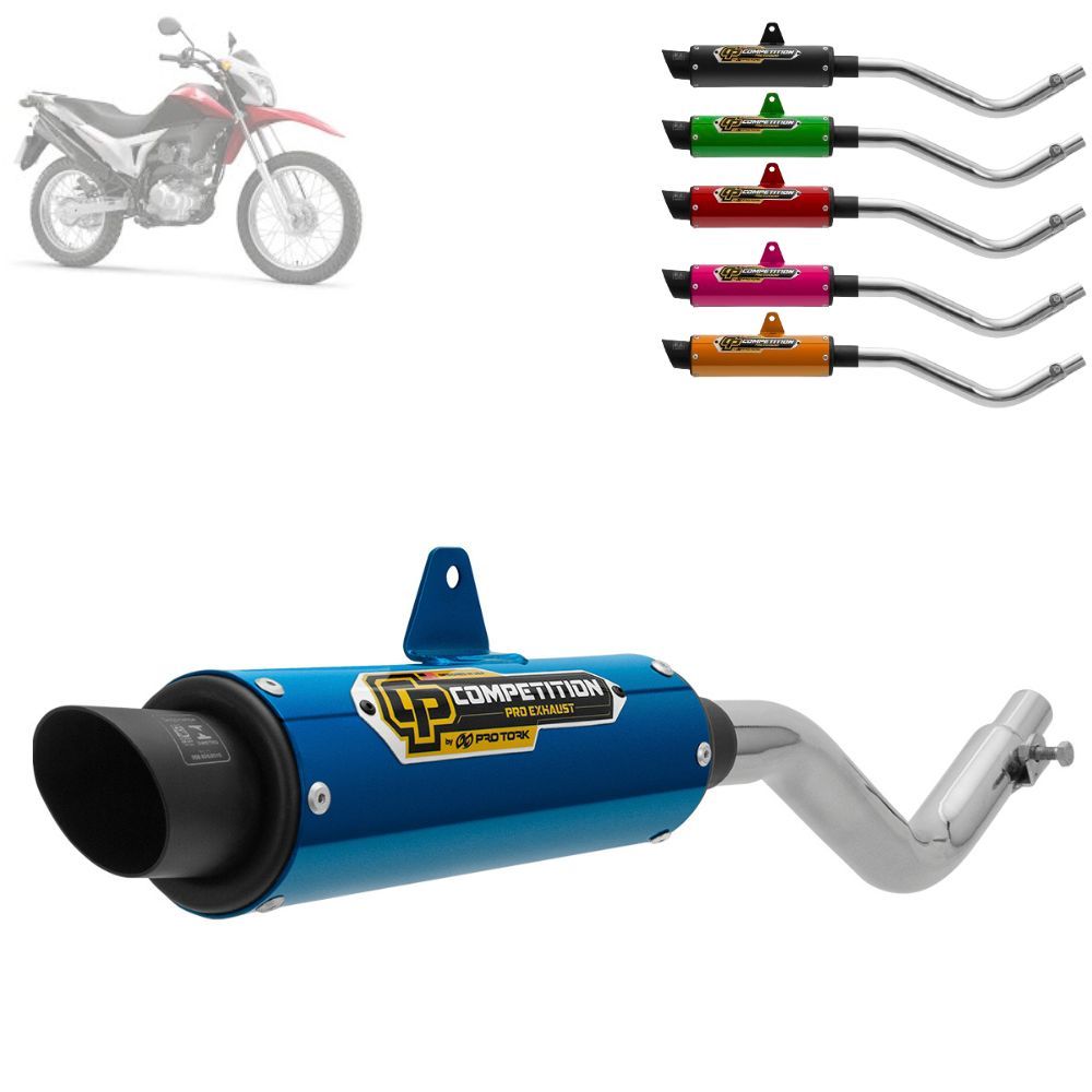Escapamento Pro Tork Competition Bros 160 2015 / Xre 190 2016 Cromado Em Alumínio em Oferta na Shopee