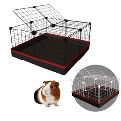 Cercado Porquinho da Índia Gaiola 60x60cm com Bandeja Higiênica Cercado para Coelho com Teto