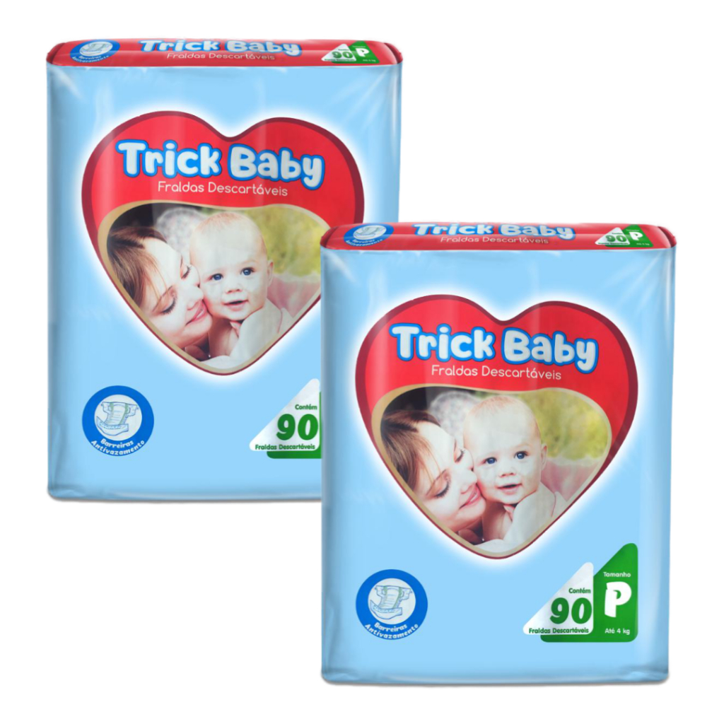 Fralda Infantil Trick Baby Kit c/ 2