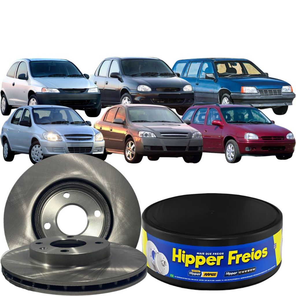 Par Disco Freio Ventilado Agile Astra Celta Corsa Ipanema em Oferta na Shopee