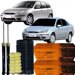 Kit Amortecedor Batente Coifa Traseira Focus 2000 Á 2008