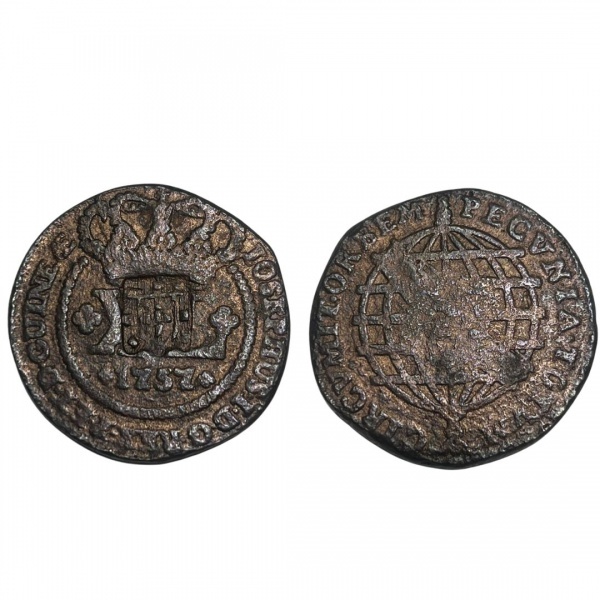 Moeda do Brasil - XL Réis x/ escudete 1757