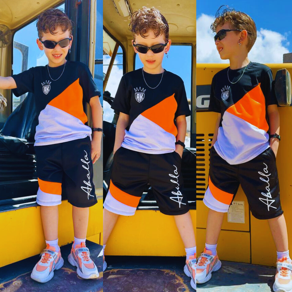 Conjunto Verão Masculino Infantil Bermuda Camisa Juvenil Menino Lançamento