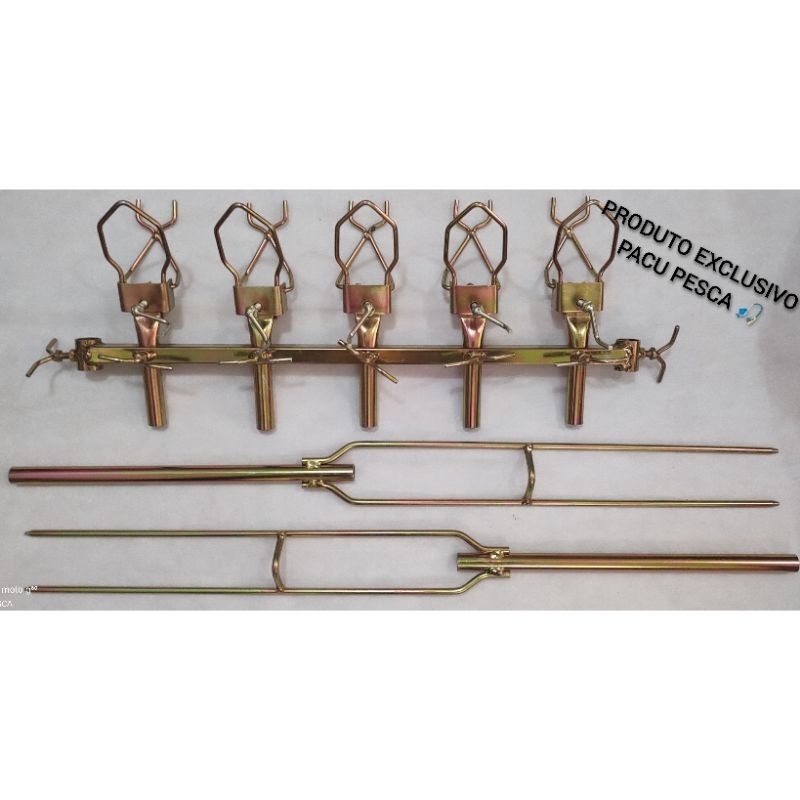 SUPORTE PARA VARA TELESCOPICA P/5 VARAS ROBOZINHO MOD. ROBOZINHO em Oferta na Shopee