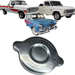 Tampa De Radiador F1000 Todos Veraneio 84 / Bandeirante