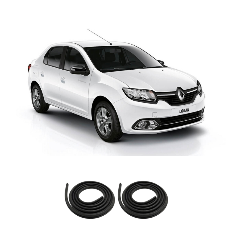 Kit Borracha Vedação 2 Portas Traseira Logan 2007 A 2022 em Oferta na Shopee