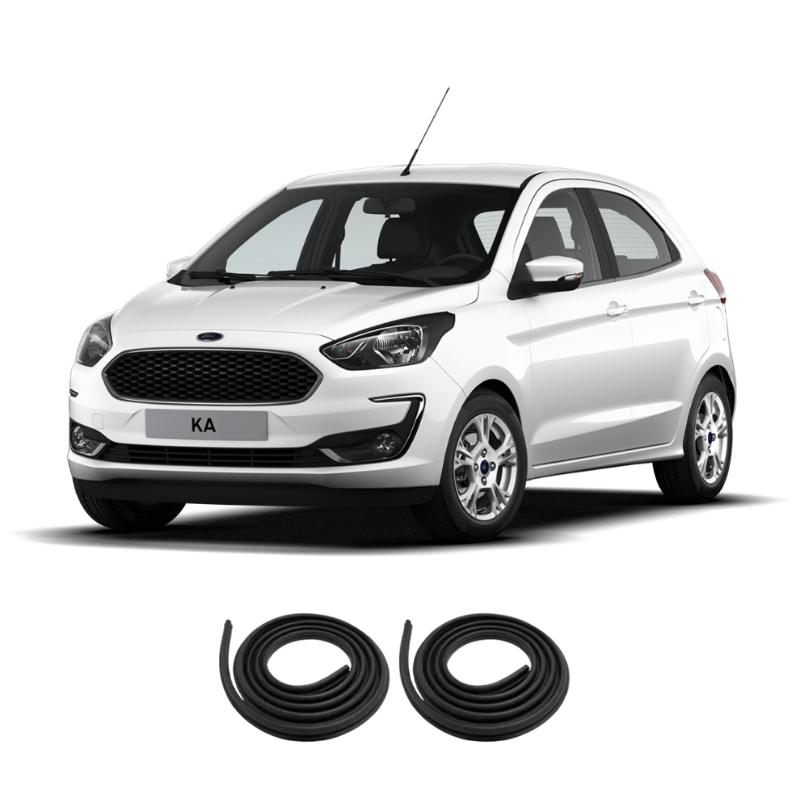 Kit Borracha Vedação 2 Portas Traseira Ford Ka 2013 A 2021