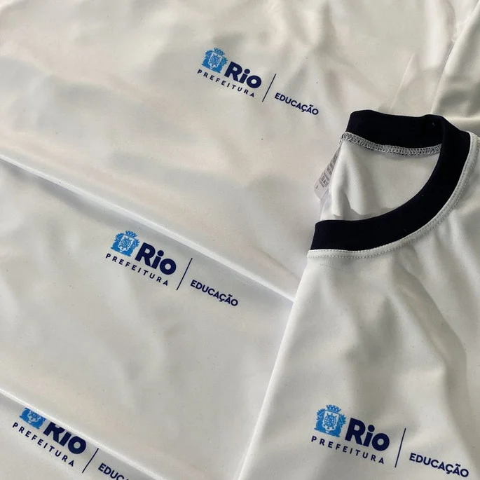 Camisa Escolar Prefeitura do Rj Dry Fit em Oferta na Shopee