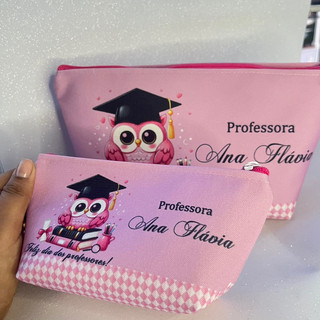 PROFESSORA, Necessaires personalizadas com nome, dia dos professores, presente, lembranci…