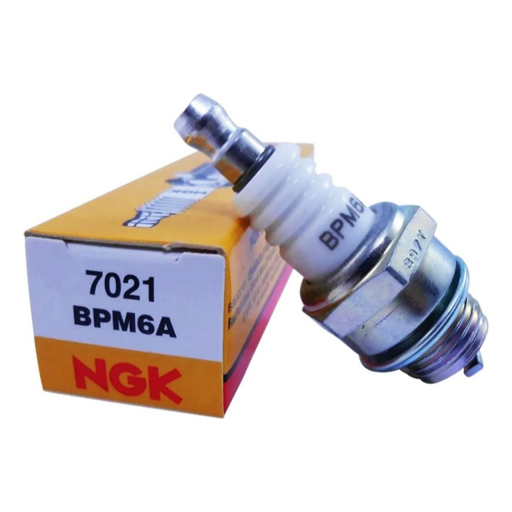 Vela Igniçao Mini Moto Motosserra Roçadeira Mobilete Walk Machine Mini Quadriciclo Ngk Bpm6a