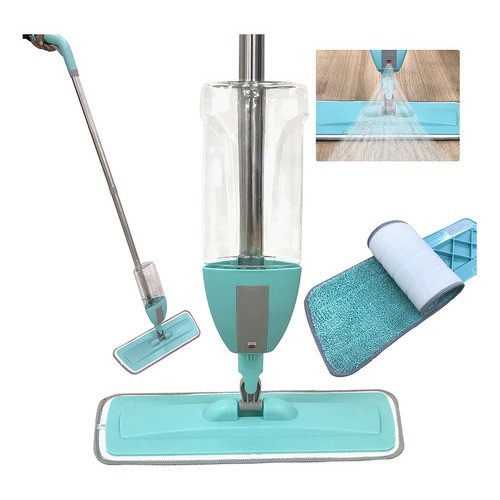 Mop Spray Giratório Limpeza Flash Mágico Rodo Esfregão Flat Rodo Casa Vassora
