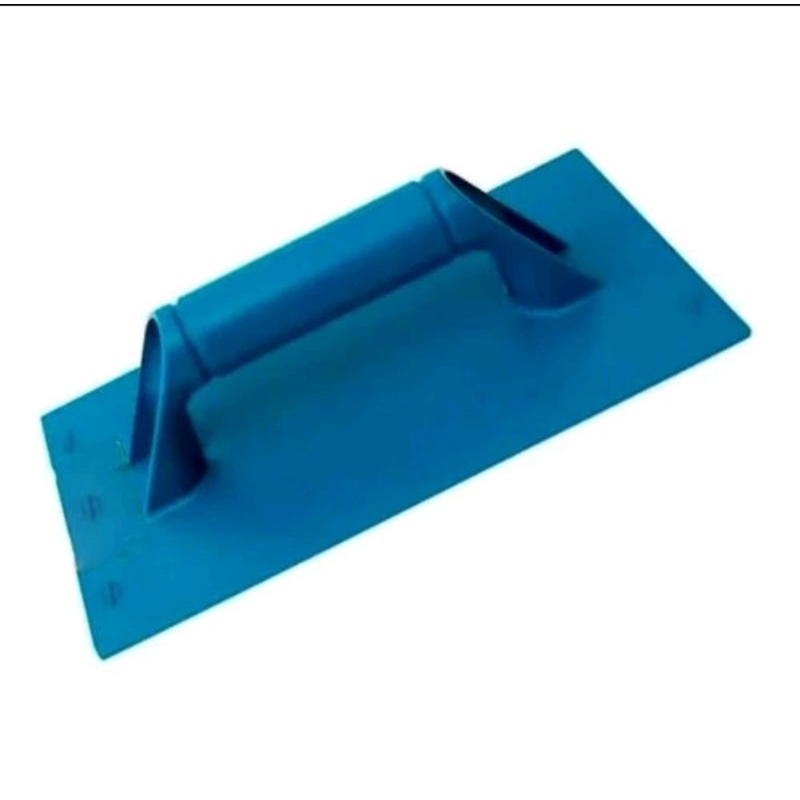 Desempenadeira Plástica Estriada Corrugada 17x30 Azul