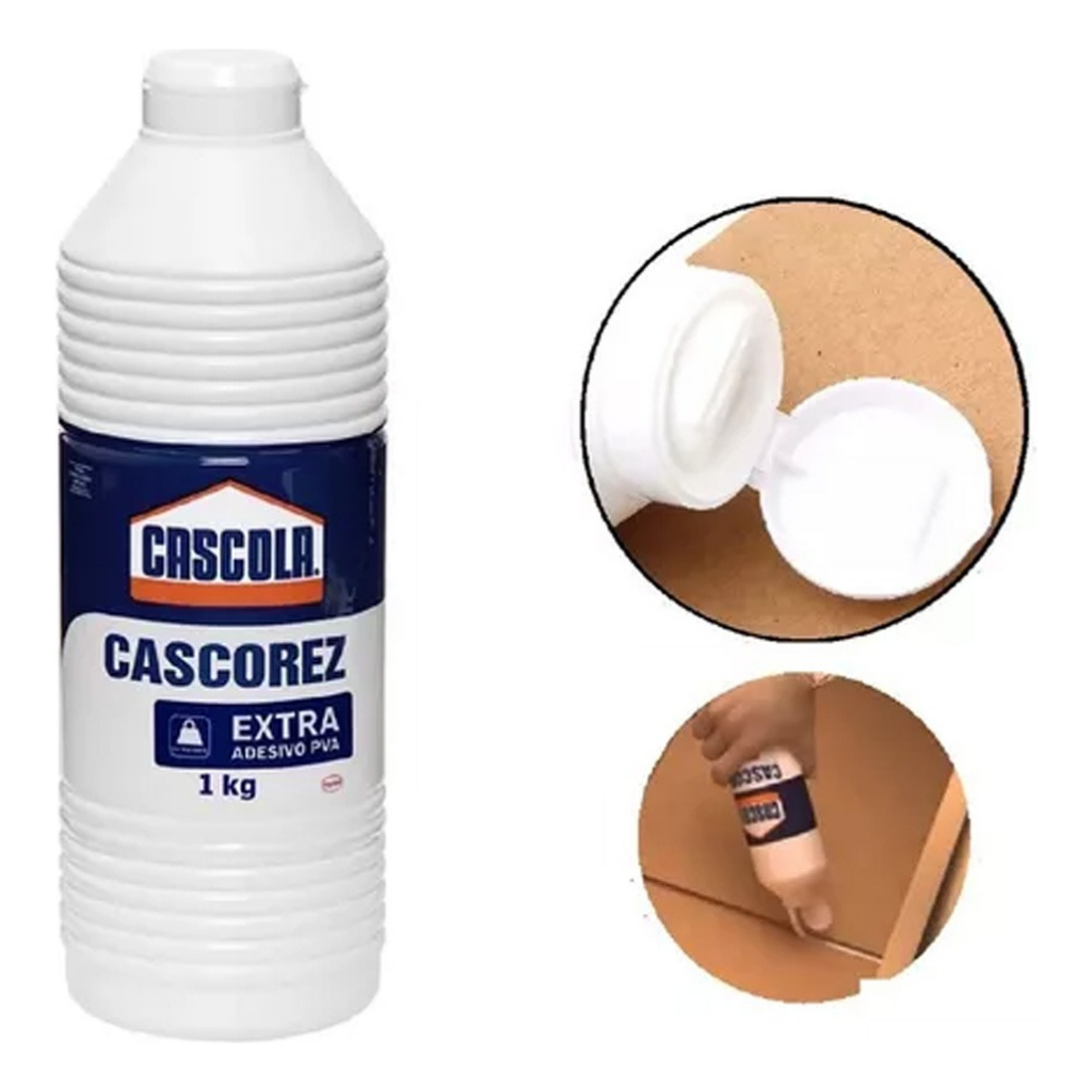 Cola Branca Cascorez Extra Henkel 1kg Frasco Henkel