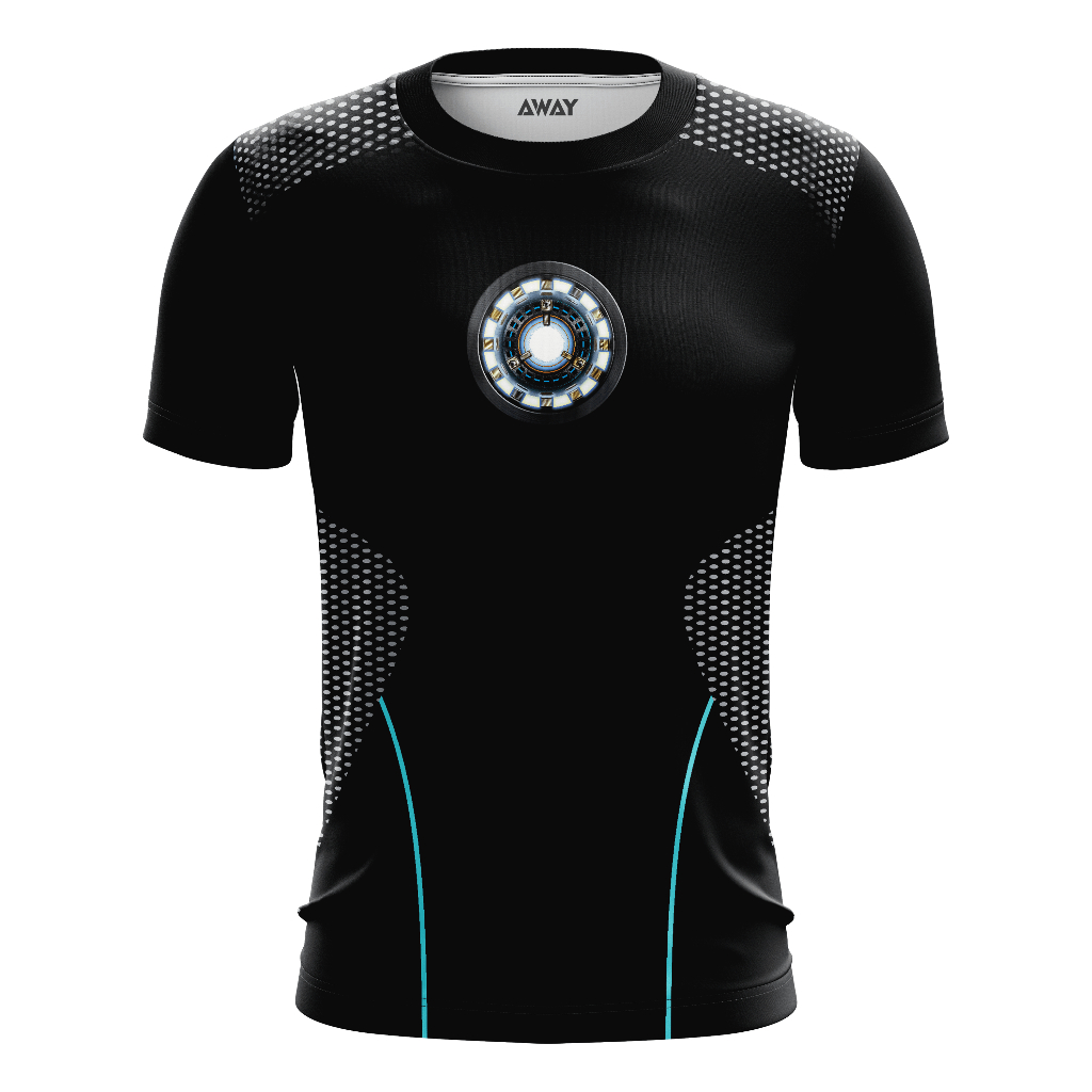 Camisa Camiseta Traje 3D Tony Stark Homem de ferro  Dry fit - Com Proteção Uv50+ / Treino / corrida / casual / Academia