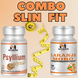 Combo SlimFit Psyllium e Laranja Moro - Nobre Ervas 100% Pura em Oferta na Shopee