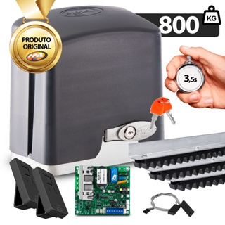 Conjunto Motor De Portão Residencial Dz Rio 800 Jetflex 3m Cremalheira Ppa em Oferta na Shopee