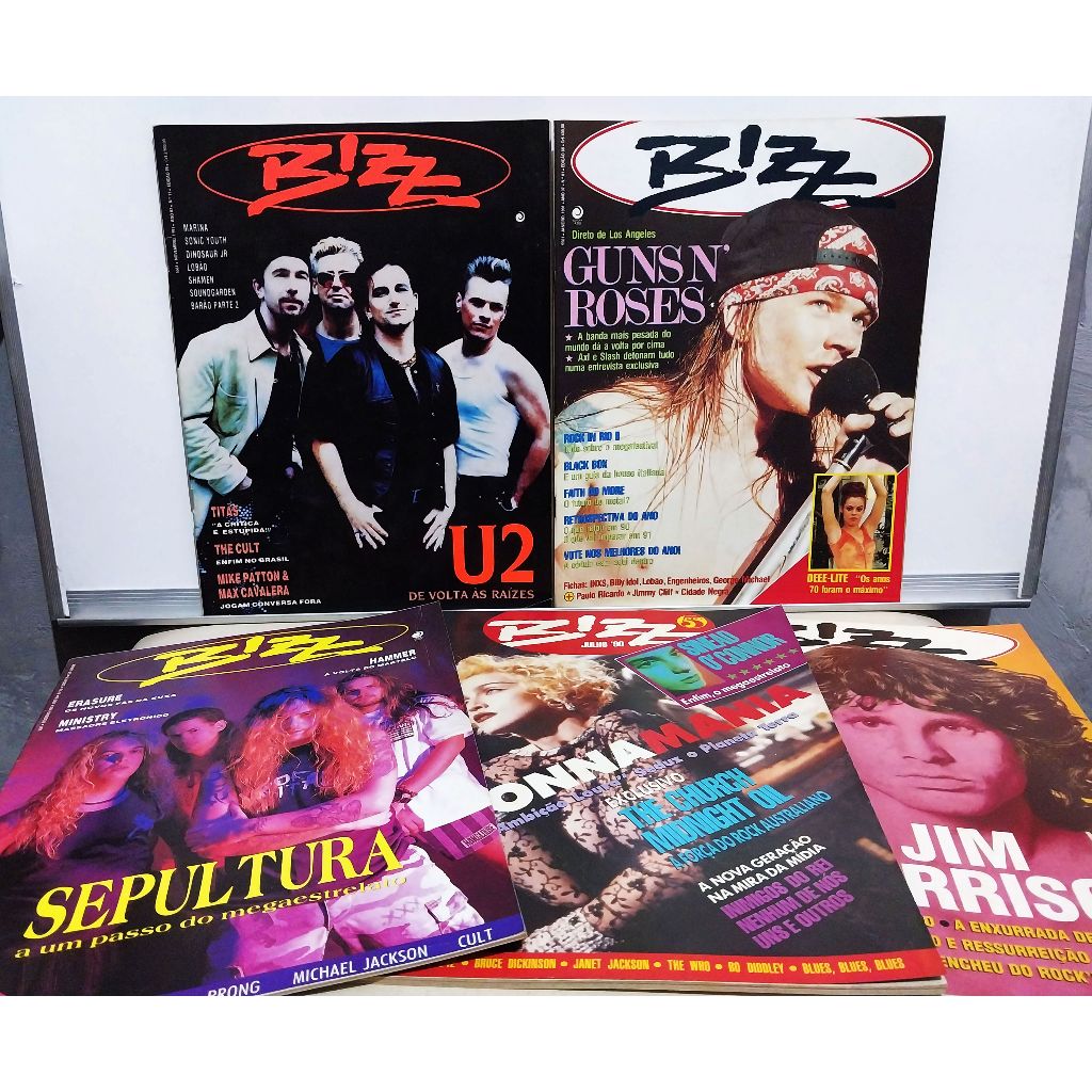 REVISTAS BIZZ - EXEMPLARES AVULSOS - RARIDADE COLECIONADOR E FÃ