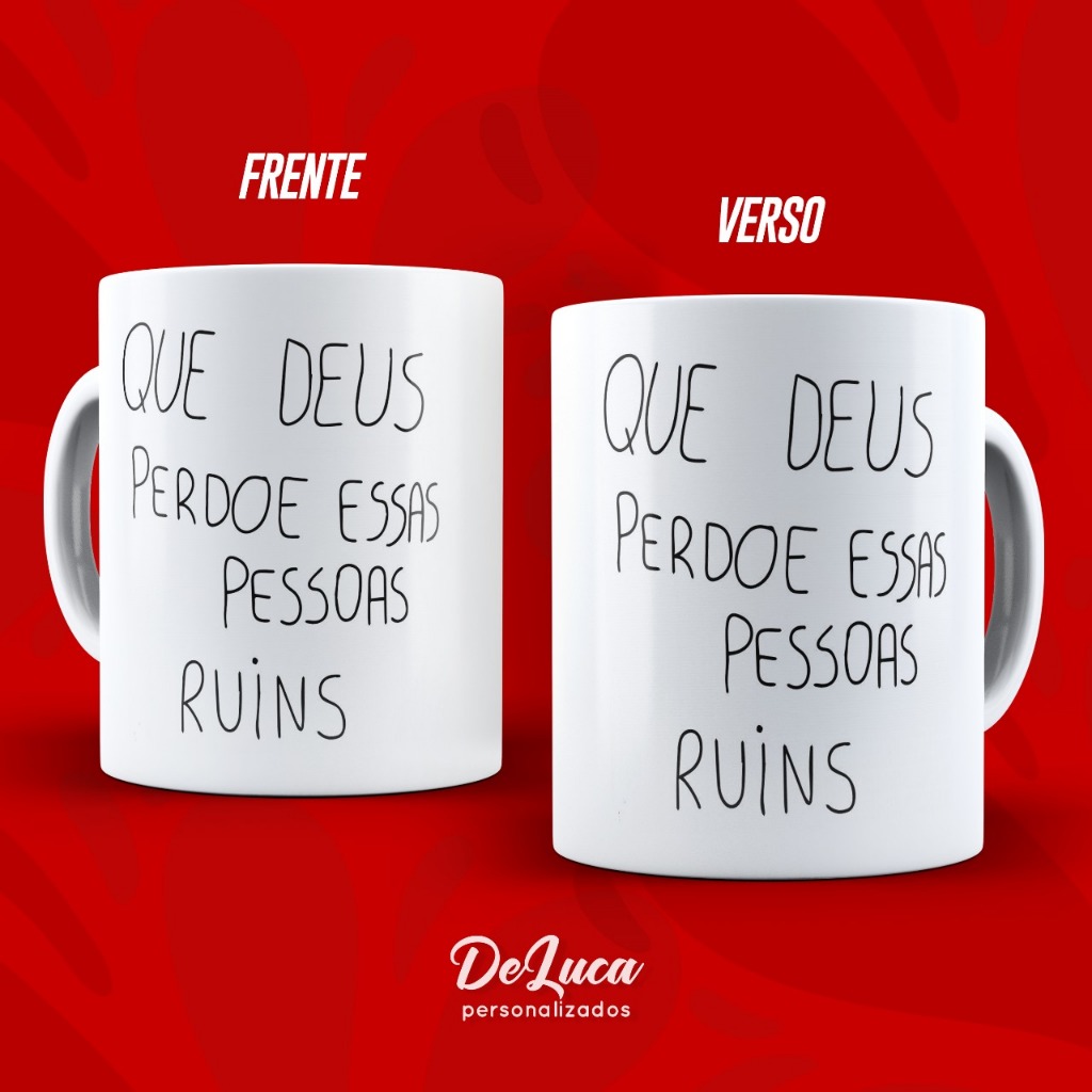 Caneca Que Deus Perdoe Essas Pessoas Ruins - Adriano Imperador