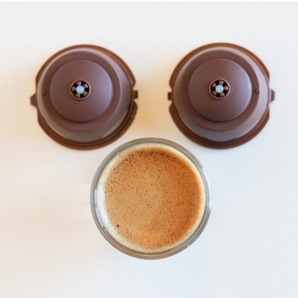 Três cores Capsula Reutilizável Dolce Gusto com Filtro Da Cápsula De Café Recarregáveis Transparent