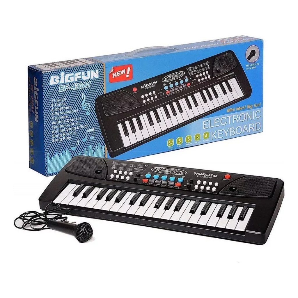Teclado Eletrônico Órgão Infantil 37 Teclas Com Microfone