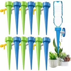 Kit Com 12 Gotejador Irrigador Acoplável Em Garrafa Pet Jardim Dosador Vaso Em Garrafa
