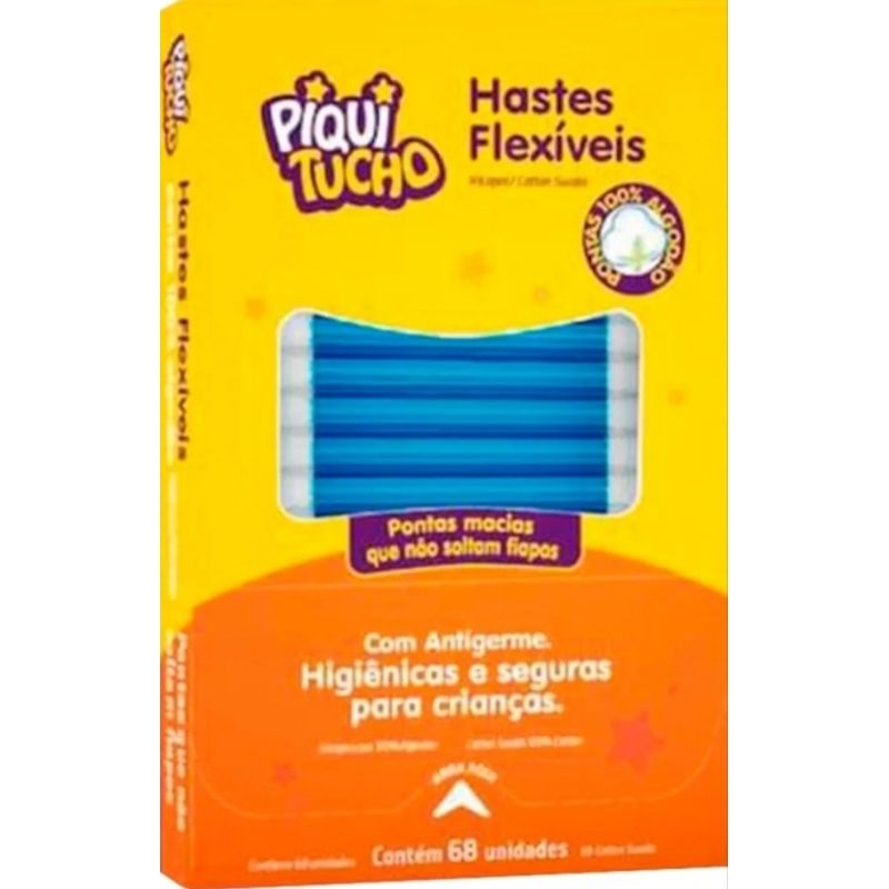 Kit 10 Hastes flexíveis Piquitucho com 68 unidades cada.