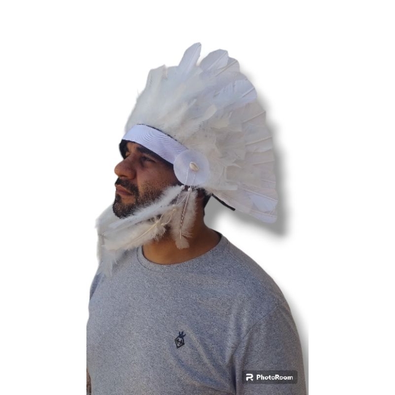 COCAR CABOCLO CACIQUE PENA BRANCA OXALA UMBANDA CANDOMBLÉ