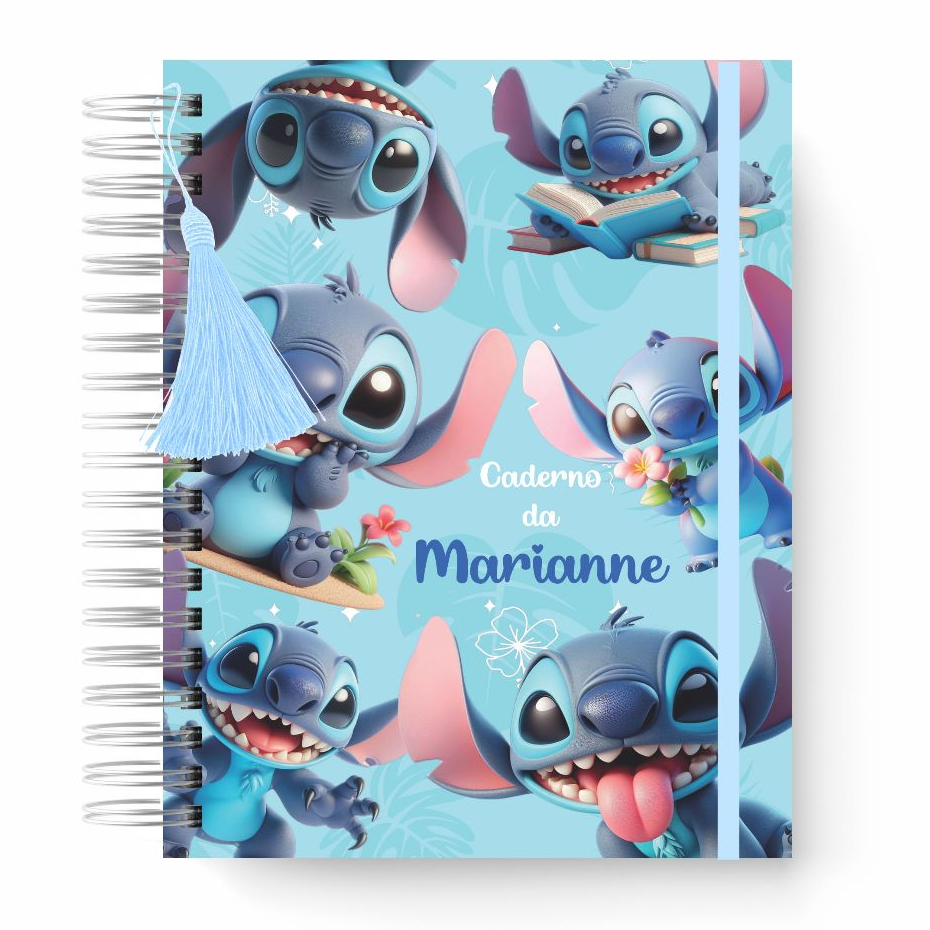 Caderno Stitch Pautado para Anotações - Várias Capas A5