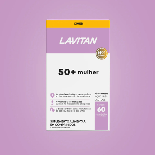 Lavitan 50+ Mulher N1 Suplementos Alimentares em Comprimidos Revestidos.