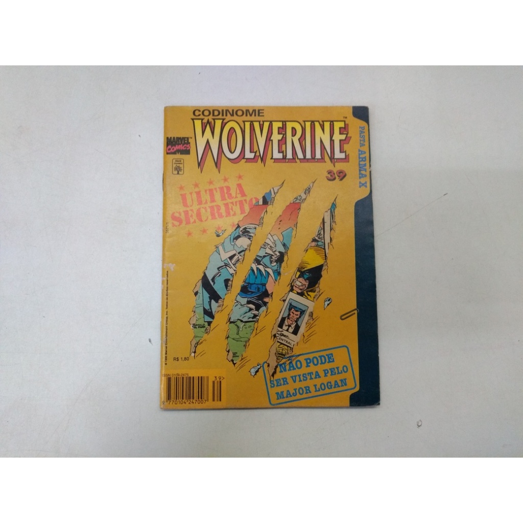 Gibi Wolverine 39 Ultra Secreto  Editora Abril Jovem 9744