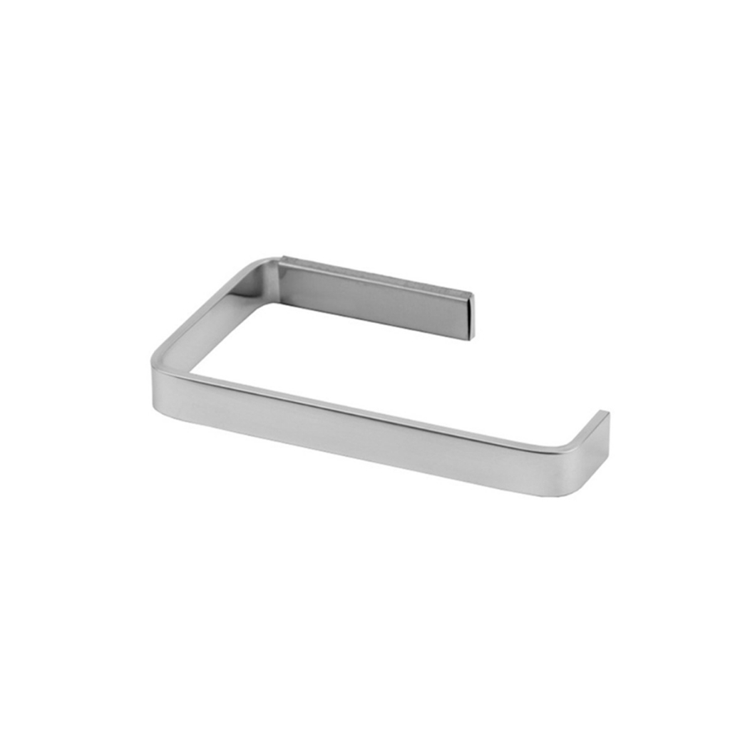 Porta Papel Higiênico Stander Quadrado De Parede Para Banheiro Cromado