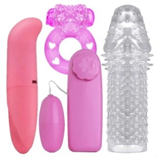 SEX SHOP Produto Adulto Casal - Vibrador + Bullet + Anel Peniano + Capa Peniana em Oferta na Shopee