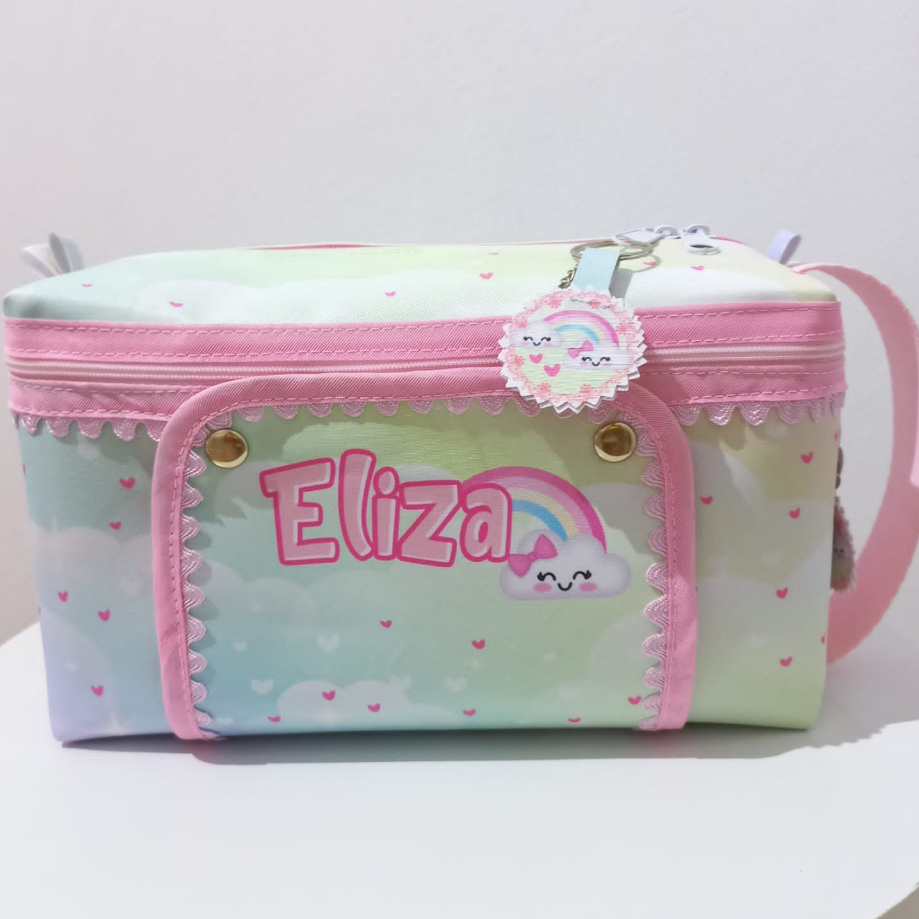 Necessarie Higiene do Bebê - Porta Fraldas - Porta Lenços Umedecidos - Maternidade - Chuva de Amor