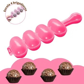 Boleador Enrolador de Doces Brigadeiros 4 cavidades (Dona Cotta)