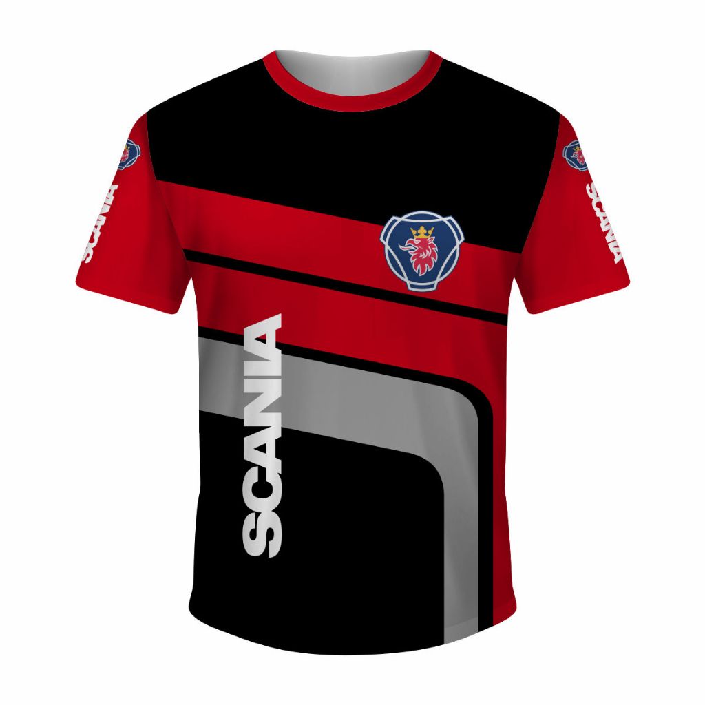 CAMISETA SCANIA SUBLIMADA ADULTO COM PROTEÇAÕ SOLAR