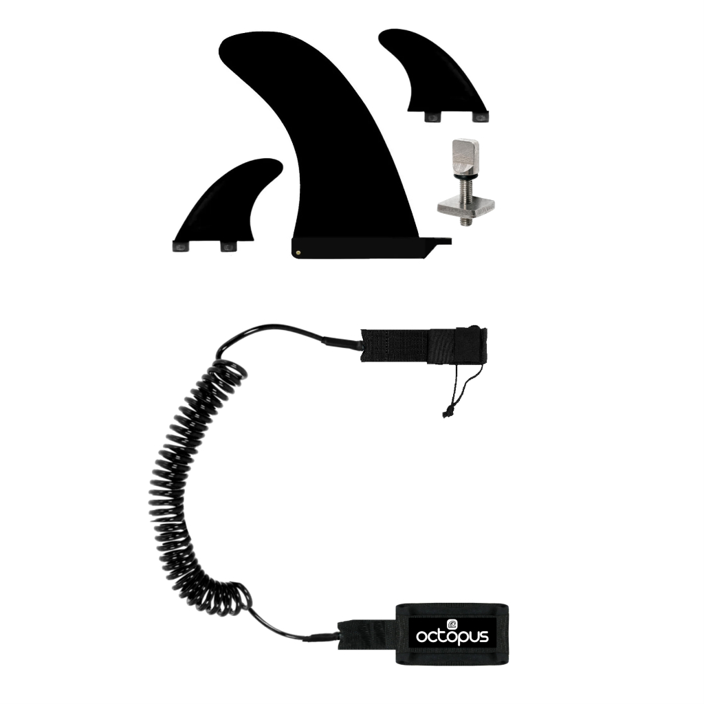 Quilhas para Prancha Stand Up Sup+ Leash Espiral Stand Up Paddle