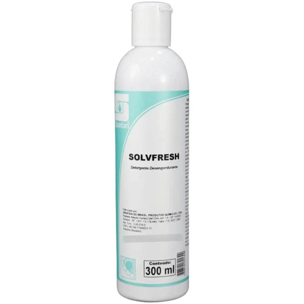 Detergente desengordurante Solvfresh 300ml Spartan Tira Mancha de Molho Caneta Graxa Manch...
